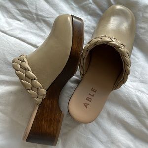 ABLE Clogs! Worn Once! In really good condition!